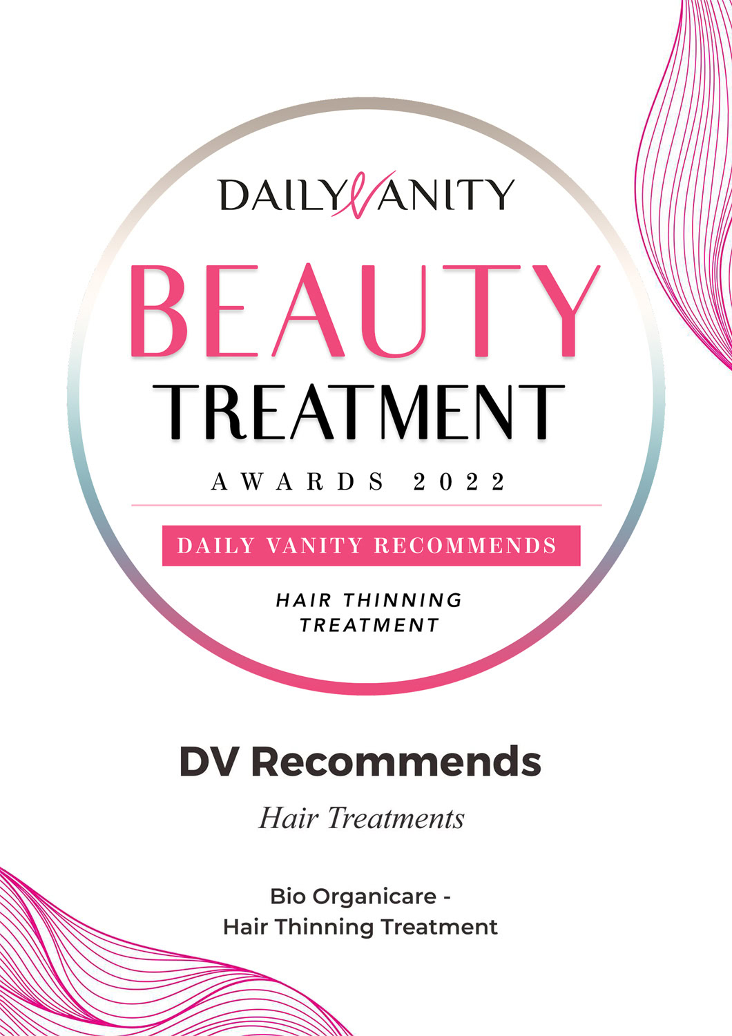 Award 2022 - Daily Vanity Hair Thinning
