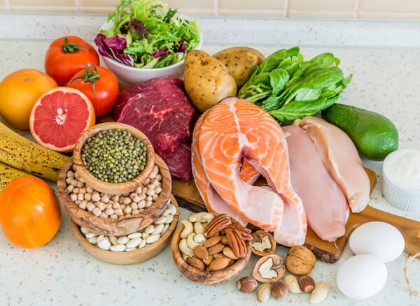 Assorted-healthy-foods-for-scalp-health-and-hair-growth Assorted-healthy-foods-for-scalp-health-and-hair-growth